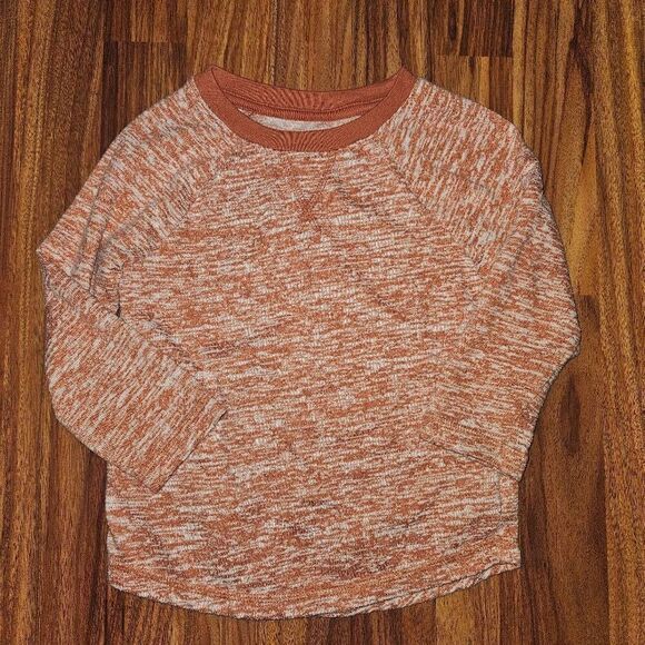 6 for $25 🎃 Cat & Jack Soft Heathered Orange Top Toddler Size 2T - Picture 1 of 4